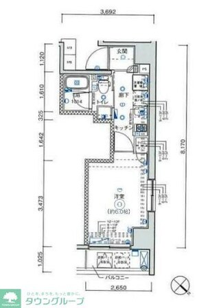 レーヴ町田VAの物件間取画像